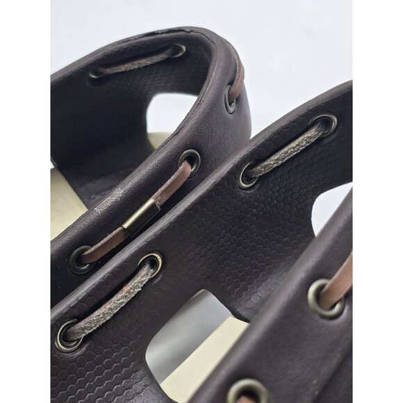 Crocs Women’s Beach Line Boat Shoes Size 8 Brown Lightweight Loafer - Picture 10 of 14